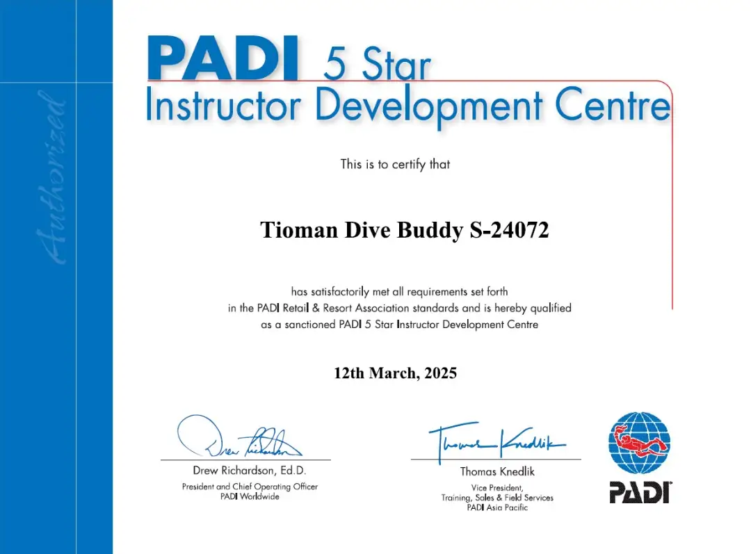 PADI 5 Star IDC